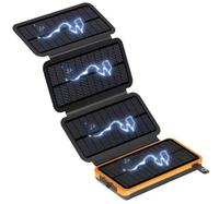 Chargeur solaire portable en gros pour dropshipping avec panneau lumineux LED pour téléphone portable et voyage 10000 mAh