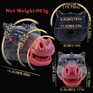 Inflamed Dragon Platinum Silicone Cross-Border Wholesale Special-Shaped Aircraft Cup Male <strong>Masturbation</strong> Toy - Product Image 6
