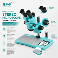 Station de réparation de téléphones professionnelle RF4 avec microscope stéréo trinoculaire, séparateur d'écran LCD Short Killer, caméra 4K et soudeuse à air chaud