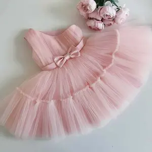 Pasgeboren Meisjes Baby Jurken 6 12 24 Maanden Peuter Tulle Kanten Jurk Baby Verjaardagsfeestje Tutu Doopjurk Jurk