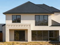 Villa préfabriquée moderne à ossature métallique, construction rapide, économie d'énergie, résistante aux cyclones, résistante au vent, structure solide, appartement/hôtel à 2 étages