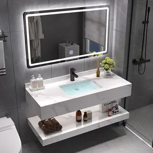 Lanjia AYZ015-80 2023 Новый 32-дюймовый высококачественный мраморный шкаф для ванной нового дизайна