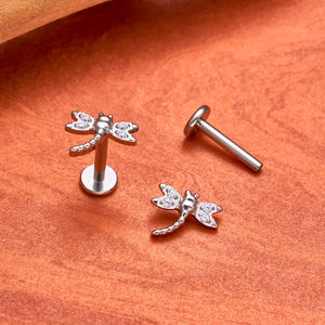 <span class=keywords><strong>Orecchini</strong></span> Labret in Titanio G23 16G con Zirconi, Piercing alla Moda per Naso, Labbra, Trago, Elica, Daith, Lobo, Gioielli per il Corpo - Product Image 5