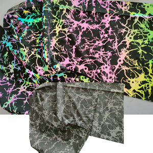 Vải Polyester Spandex Phản Quang Ánh Kim Cầu Vồng In Họa Tiết Nhện Tùy Chỉnh Cho Quần Áo Thời Trang Rave - Product Image 3