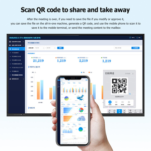 Tableau blanc interactif 4K de 55/65/75/86/100 pouces, tableau numérique intelligent à 20 points de contact, Zoom, <span class=keywords><strong>Microsoft</strong></span> <span class=keywords><strong>Teams</strong></span>, réunion à distance - Product Image 4