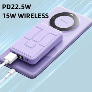 Banco de Energía Portátil de 10000 mAh con Carga Inalámbrica Magnética, 3 Entradas, Cargador de Teléfono, Soporte Plegable y Pantalla LED, Nuevo Diseño 2024 - Product Image 2