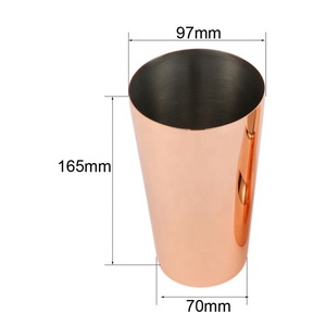 Ensemble de shakers à cocktails de luxe en deux parties RTS - Écologique, durable, capacité de 550 ml/650 ml/900 ml, <span class=keywords><strong>porte</strong></span>-gobelets pour shaker à cocktails - Product Image 5
