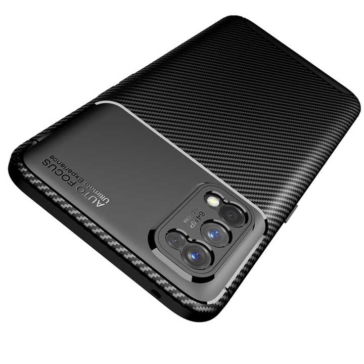 Soft Silicone Carbon Fiber TPU Bumper Mobile Phone Case for OPPO Realme 7 Pro X7 Pro F17 Pro V3 Reno 4 SE 12 Max