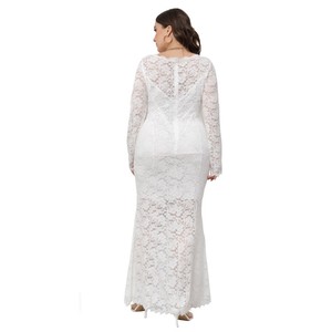 Robe de soirée européenne et américaine en dentelle ajourée pour femmes, nouvelle collection printemps XL-5XL - Product Image 6