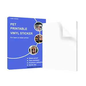 Premium 11x17 Inkjet Self Adhesive Vinyl Sticker Paper Photo Quality Commercial Grade Instant Dry Scratch and Tear Resistant