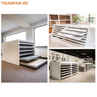 Vitrine de comptoir en métal pliable sur mesure, type tiroir, moderne, en mosaïque de pierre, en carrelage, en pierre, pour salle d'exposition de vente au détail