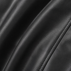 Chaqueta Clásica para Mujer, 100% Poliuretano, Corte Ajustado, Estilo Motero, Cierre de Cremallera, Color Negro, Bordado Personalizado, Precio de Fábrica, Venta al Por Mayor - Product Image 4