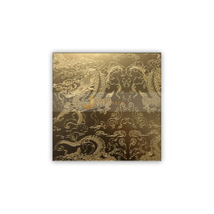 EX027 New Design Good Quality 304 Colored Etched Stainless Cladding Ceiling Elevator <b>Door</b> Decorative Sheet <b>Plate</b> OEM - Product Image 2