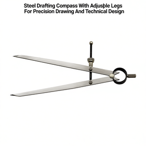 Compás de dibujo de acero con patas ajustables para dibujo de precisión y diseño técnico - Product Image 2