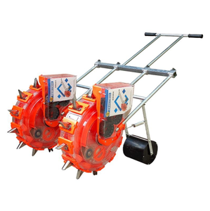 Planteur manuel à deux rangées haute performance avec semoir à 5 buses poussé à la main pour les graines de soja et d'arachide de maïs pour l'agriculture agricole - Product Image 1