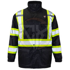 Veste de sécurité extérieure personnalisable pour travailleurs de la construction avec plusieurs poches Veste de sécurité pour vêtements de travail en gros - Product Image 1
