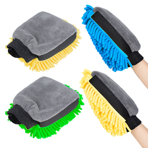 Rửa Xe Tay Mềm Chenille Sợi Nhỏ Không Thấm Nước Làm Sạch Găng Tay Găng Tay Nhanh Chóng Khô Bền 19x26cm - Product Image 1