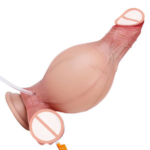 Dildo Tiup Super Realistis 7,24 Inci untuk Wanita dan Pria, Masturbasi, Dildo Squirting dengan Pompa - Product Image 5