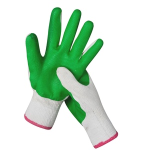 Antideslizante China Venta al por mayor Trabajo DE TRABAJO Guantes de película revestidos verdes y blancos para el trabajo - Product Image 3