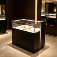 GZowin Schmuckvitrine mit LED-Beleuchtung - Leichtgewichtig, Langlebig, Umweltfreundlich, Recycelbar, Wasserdicht, Anpassbare Präsentation