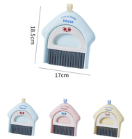 Ensemble balayette et pelle 2-en-1, mini outil de nettoyage de table, balayette à poussière portable pour bureau, clavier, voiture