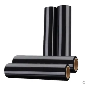 Factory Pallet Wrapper Black Stretch <b>Wrap</b> Film <b>Plastic</b> Machine/Hand Use Stretch Wrapping Film for Pallet Packing - Product Image 6