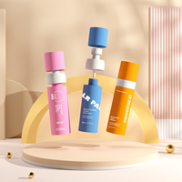 Botol Lotion, 60ml 80ml 100ml deodoran kecil putih OEM semprotan kabut terus menerus plastik grosir botol kosmetik botol pompa