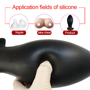 Kovida Dildo in Silicone Morbido, Enorme Giocattolo <span class=keywords><strong>Anale</strong></span> Unisex, <span class=keywords><strong>Plug</strong></span> <span class=keywords><strong>Anale</strong></span> Ultra Grosso a Forma di Uovo, Misure S M L XL XXL - Product Image 4