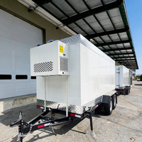 Remolque Refrigerado Móvil Comercial para Exteriores con Compresor para Transporte de Carne y Mariscos y Almacenamiento de Productos Frescos