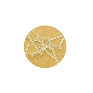 Transparent Plastic <b>Earring</b> Posts Flat Round 10000 Pieces For <b>Earring</b> Making Jewelry Findings Components - Product Image 5