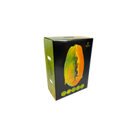 Logo personnalisé carton dégradable coffret cadeau Carton d'expédition crème anglaise pour pomme fruit banane banane pour ingrédients de crème anglaise