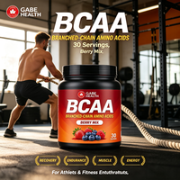 Poudre de BCAA OEM Acides Aminés à Chaîne Ramifiée Mélange de Baies 30 gélules Récupération Musculaire Endurance pour les Sportifs Fabricant