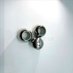 Media Esfera de acero inoxidable de <span class=keywords><strong>metal</strong></span> hueco de tamaño surtido para decoración Media bola - Product Image 5
