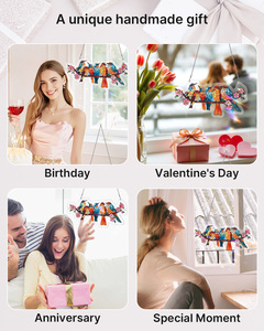 ขายส่งเครื่องประดับตกแต่งรูปกิ่งไม้และนกอะคริลิคสีสันสดใส รับผลิตตามแบบ (OEM) สั่งซื้อจำนวนมาก ของขวัญสำหรับครอบครัว ของตกแต่งสวนและบ้าน ศิลปะดอกไม้ - Product Image 6