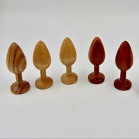 Jouet sexuel portable moderne pour adultes, massage anal et de la prostate par insertion arrière - Plug anal en bois