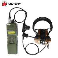 Adaptor TAC-SKY U94 PTT 6-pin PTT untuk HT AN/PRC 148 152 163 152A Model Virtual Aksesoris Taktis