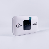 Routeur sans fil mini WIFI LTE modèle TM800-EU avec écran LED, emplacement pour carte SIM 4G, USB, batterie 3000 mAh, hotspot 300 Mbps, externe T-ELEK, nouveau