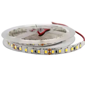 Faixas de led de alta qualidade, alta eficiência 1200lm/m 100lm/w ce resistência flexível 90ra dc24v dc12v 120 led 12 w/m 8mm de largura pcb 2835 tiras