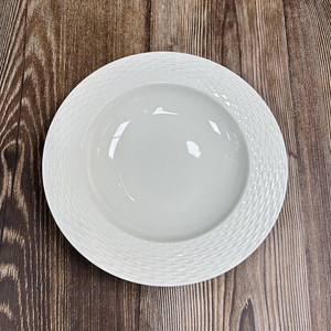 Bộ Đĩa Ăn Tối Bằng Gốm Thiết Kế Dập Nổi Chấm Bi Giá Bán Buôn Bộ Đĩa Ăn Tối Sang Trọng 7.5Inch - Product Image 1