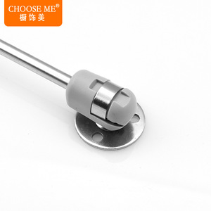 Tige de support à ressort à gaz en alliage d'aluminium argenté pour portes d'armoires et écrans pliants télescopiques - Product Image 2