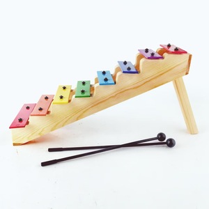 Venta al por mayor de instrumentos musicales de percusión: Piano de aluminio de 8 tonos con escalera de colores, placa de aluminio colorida. - Product Image 1