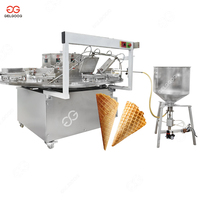 Machine commerciale automatique pour la fabrication de cornets de glace croustillants, de cornets de gelato et de gaufres