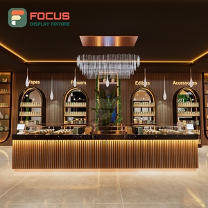 ตู้โชว์ร้านขายบุหรี่แบบสองด้าน ตู้ไม้กระจกพร้อมไฟ LED สำหรับโชว์ยาสูบ - Product Image 3