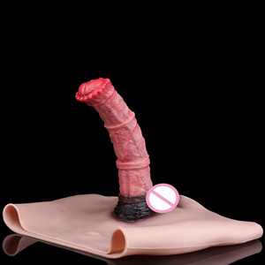 FAAK 8.95 * 5.6 pouces, grande manchon pénien en silicone en forme de cheval fantastique, de qualité médicale, pour l'amélioration masculine, pour adultes - Product Image 2
