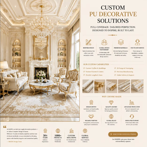 <span class=keywords><strong>Rosace</strong></span> de <span class=keywords><strong>plafond</strong></span> en polyuréthane à motifs floraux, décoration moderne pour villa européenne, résistante à la pourriture et à l'humidité, installation facile - Product Image 5