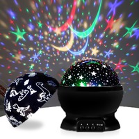 Projecteur de ciel étoilé - Lumière de nuit - 360 °   Lampe LED rotative Galaxie avec effet nébuleuse, cadeaux de Noël pour enfants/décoration de chambre