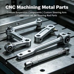 Piezas Metálicas Mecanizadas por CNC, Componente de Suspensión CNC, Brazo de Dirección Personalizado, Piezas de Barra de Dirección para Moto Acuática Personalizadas - Product Image 1