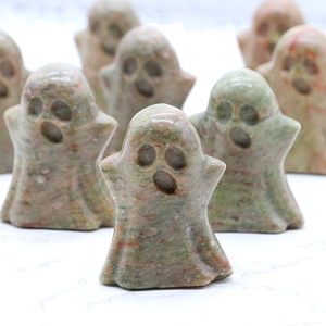 Giorno di natale all'ingrosso naturale intagliato Halloween cristallo intaglio <span class=keywords><strong>fantasma</strong></span> intaglio <span class=keywords><strong>fantasma</strong></span> prezzo - Product Image 3