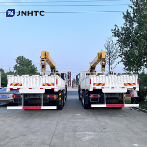 Sinotruck 336hp 12ton teleskopik, truk derek kargo lurus Boom dengan kapasitas angkat tinggi - Product Image 5