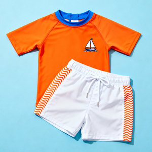 OEKO TEX-Ensemble <span class=keywords><strong>de</strong></span> 2 maillots <span class=keywords><strong>de</strong></span> <span class=keywords><strong>bain</strong></span> personnalisés pour garçons, shorts <span class=keywords><strong>de</strong></span> <span class=keywords><strong>bain</strong></span> avec protection solaire, maillots <span class=keywords><strong>de</strong></span> <span class=keywords><strong>bain</strong></span> pour enfants pour jeux aquatiques - Product Image 1